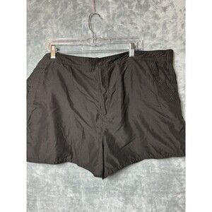 Croft & Barrow Brown Swim Shorts Size 20W Zip Snap Close Pockets